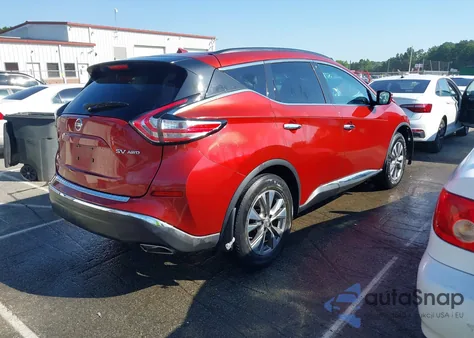 2015 Nissan Murano Sv z USA, uszkodzony, nr VIN 5N1AZ2MH3FN266190